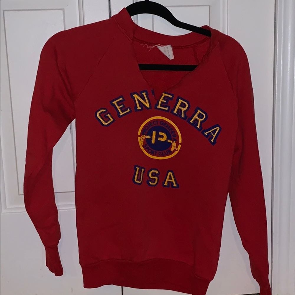generra red crewneck